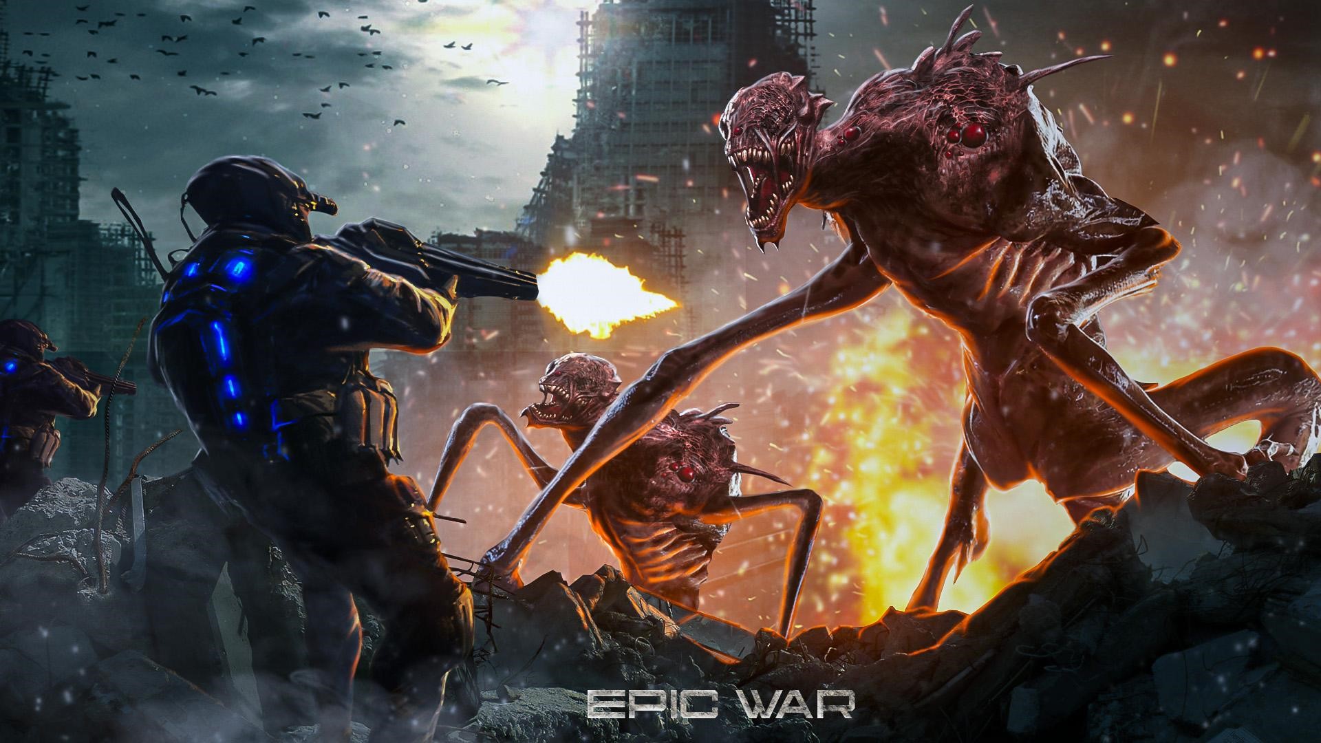 Epic War- Combination of real and virtual